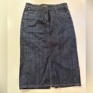 Boden midi denim skirt size 4L 4 Long